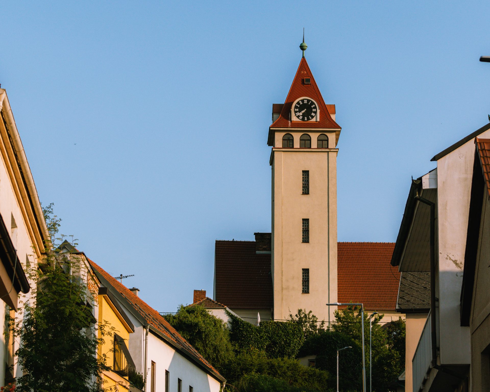 Věž Husova sboru ve Vlašimi