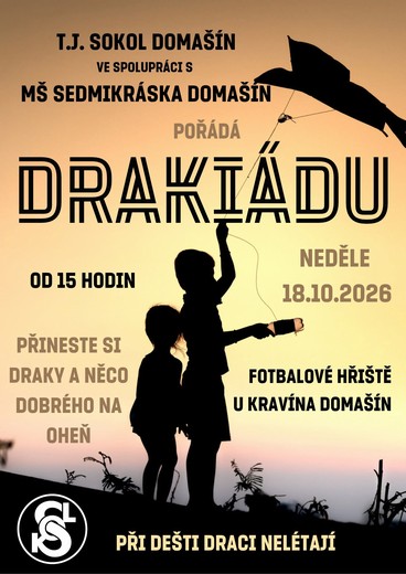 Plakát Drakiády v Domašíně