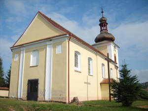 Barokní kostel svatého Martina v Kamberku