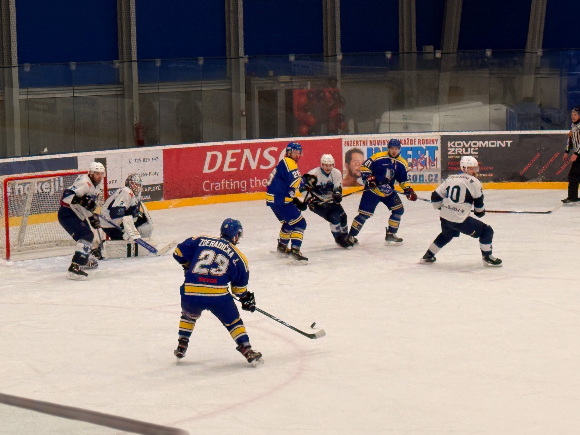 Hokejové utkání HC Rytíři Vlašim na domácím zimním stadionu