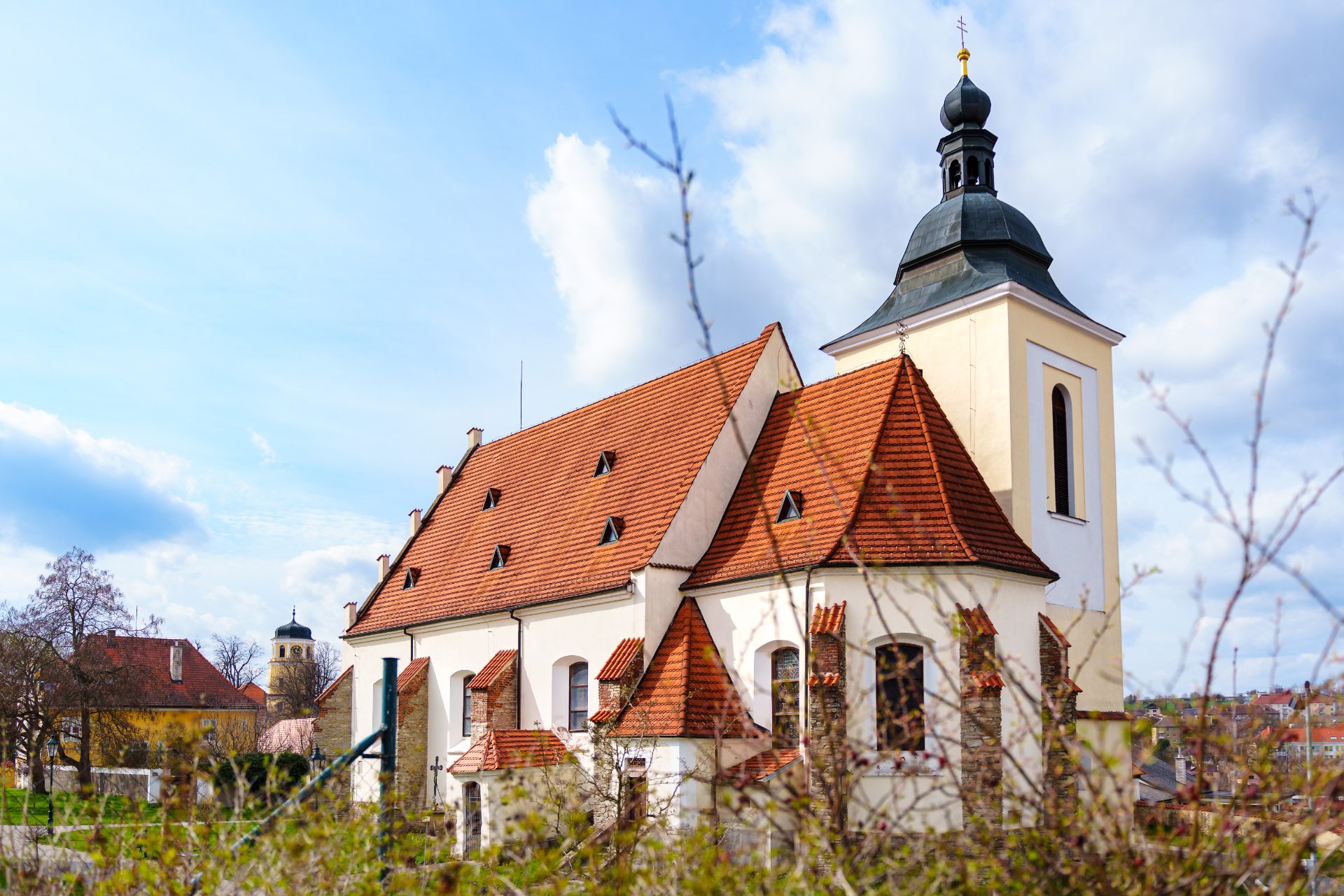Pohled na kostel svatého Jiljí ve Vlašimi