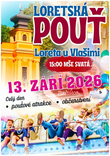 Plakát Loretské pouti 2026 u Vlašimi