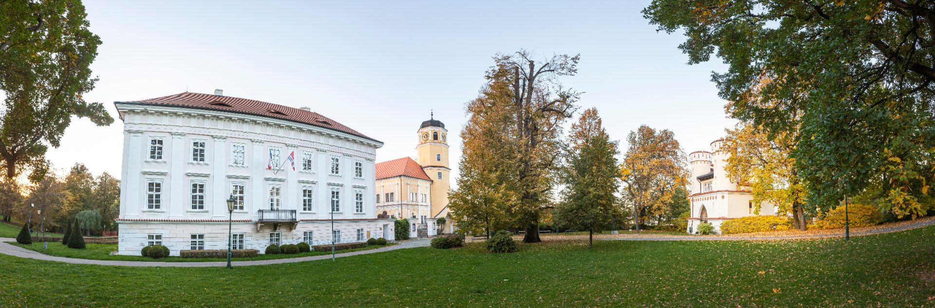 Vlašimský zámek, v roce 1918 stále sídlo knížecího rodu Auerspergů.